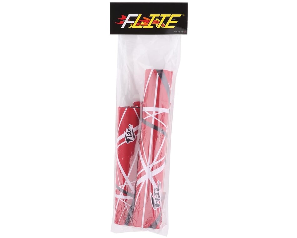 Flite Jump 80's BMX Pad Set (Red/White) - Dan's Comp